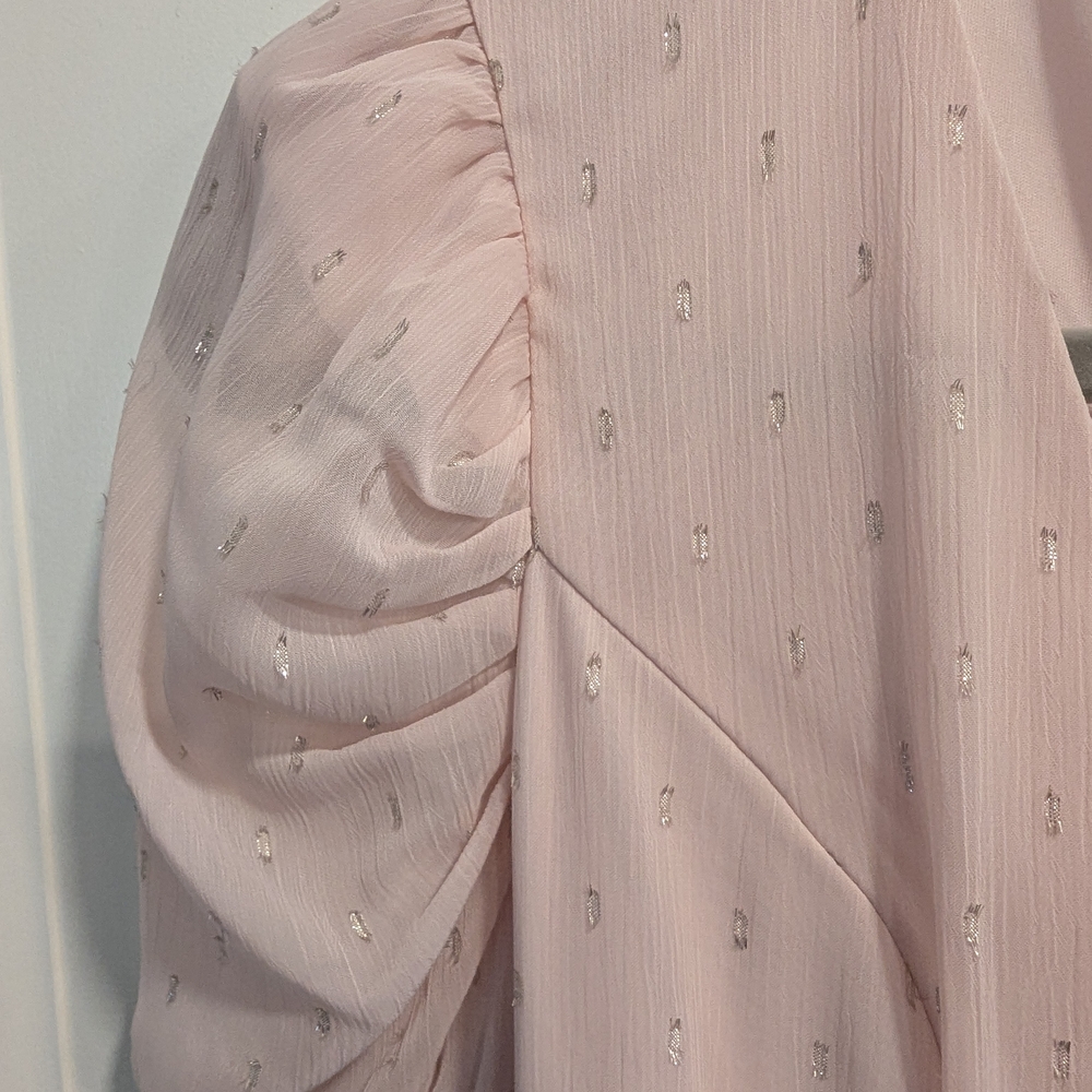 Express Pink Dress with Silver Details